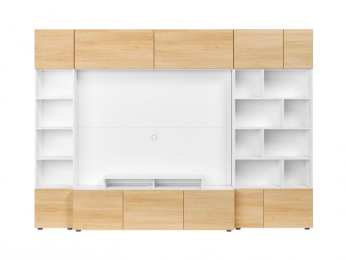 Панель для телевізора MURO/PANEL/TV/280/ASYM Muro BRW  білий канадський / дуб польський